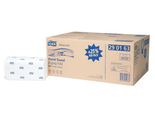 Toalhetes de papel 2 folhas 13x11,5 cm pack de 250 unidades para dispensador h3 , Tork , 71791 , 7322540542660